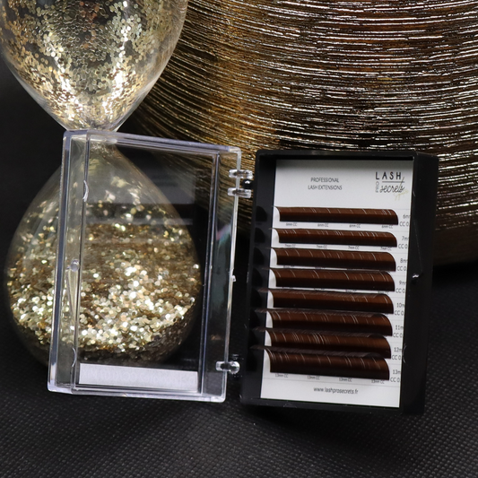 Extensions de cils 0.07mm - Coffee Shadow - Small