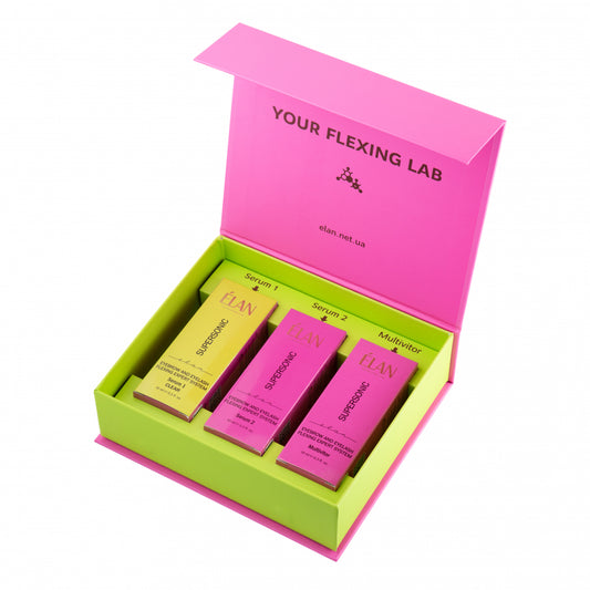 Système expert de flexion des sourcils et des cils «SUPERSONIC» (Sérum 1 CLEAR) Coffret 2
